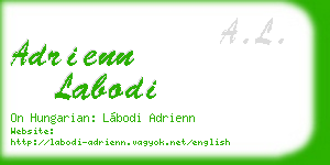 adrienn labodi business card
